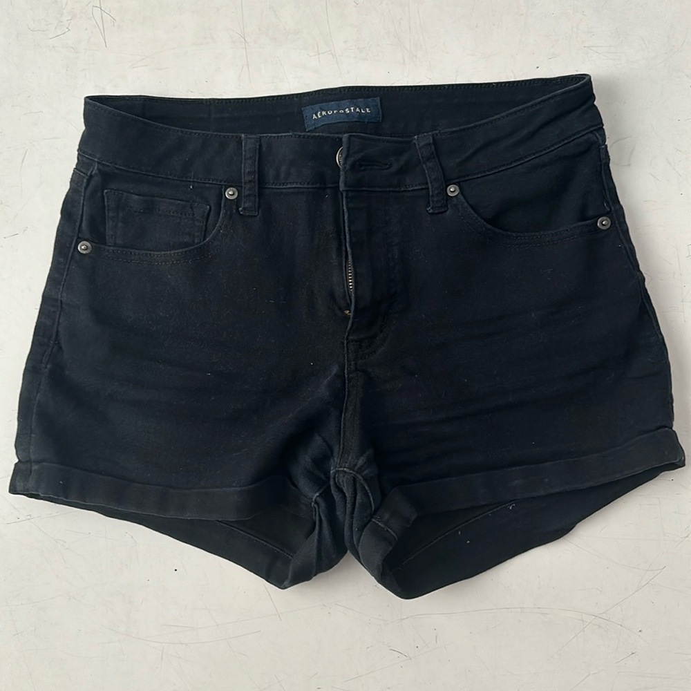 Aeropostale Black Jean Shorts